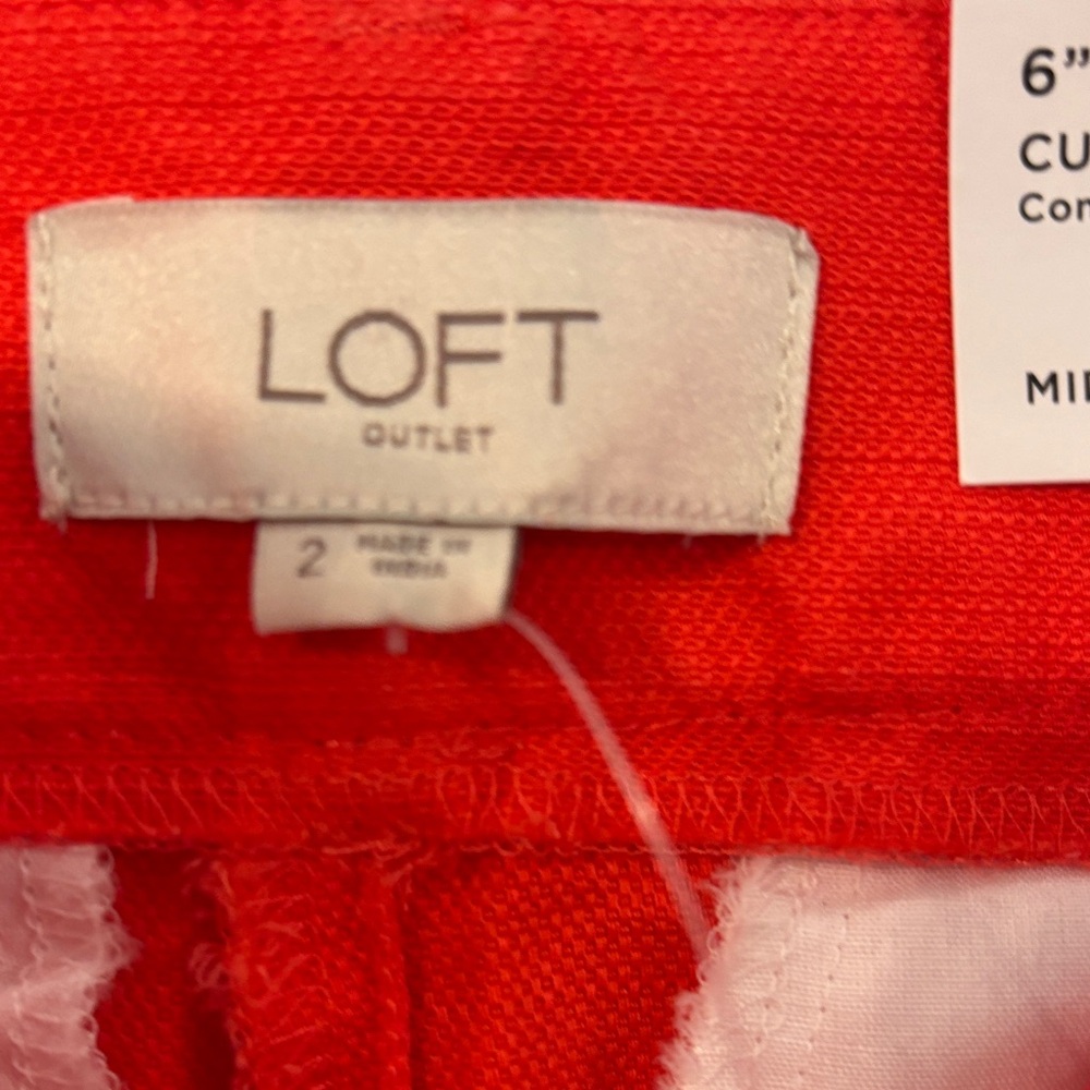 LOFT Vivid Red Women's Shorts - Picture 5 of 5